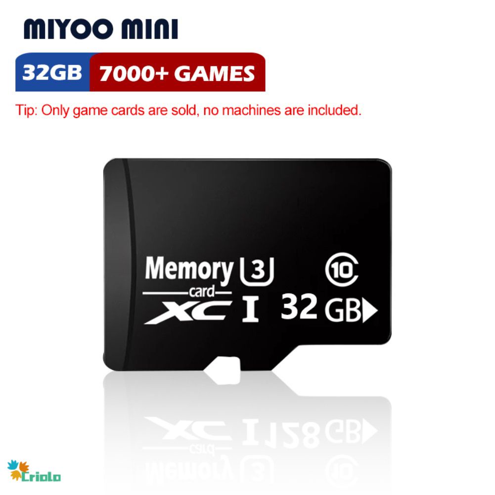 Tarjeta de memoria de juego para Miyoo Mini consola de juegos portátil de 64gb Miyoo Mini V2 V3 de 128gb con 20000 juegos [cricriol]