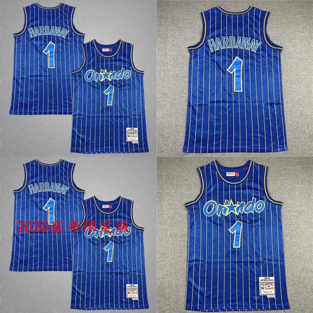 1995-98 ORLANDO MAGIC HARDAWAY #1 CHAMPION JERSEY (REVERSIBLE) M