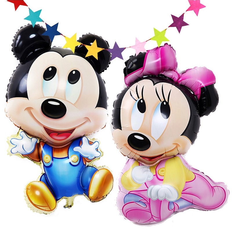 Globos De Dibujos Animados De Mickey Mouse Lindo Minnie Mickey Papel De Aluminio Globo Bebe Fiesta De Cumpleanos Decoracion Shopee Mexico