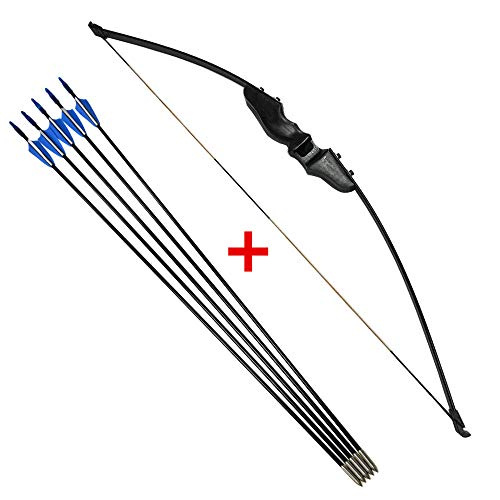 54 " Archery Recurve Bow and Arrow Set 3040lbs Drop Straight Hunting
