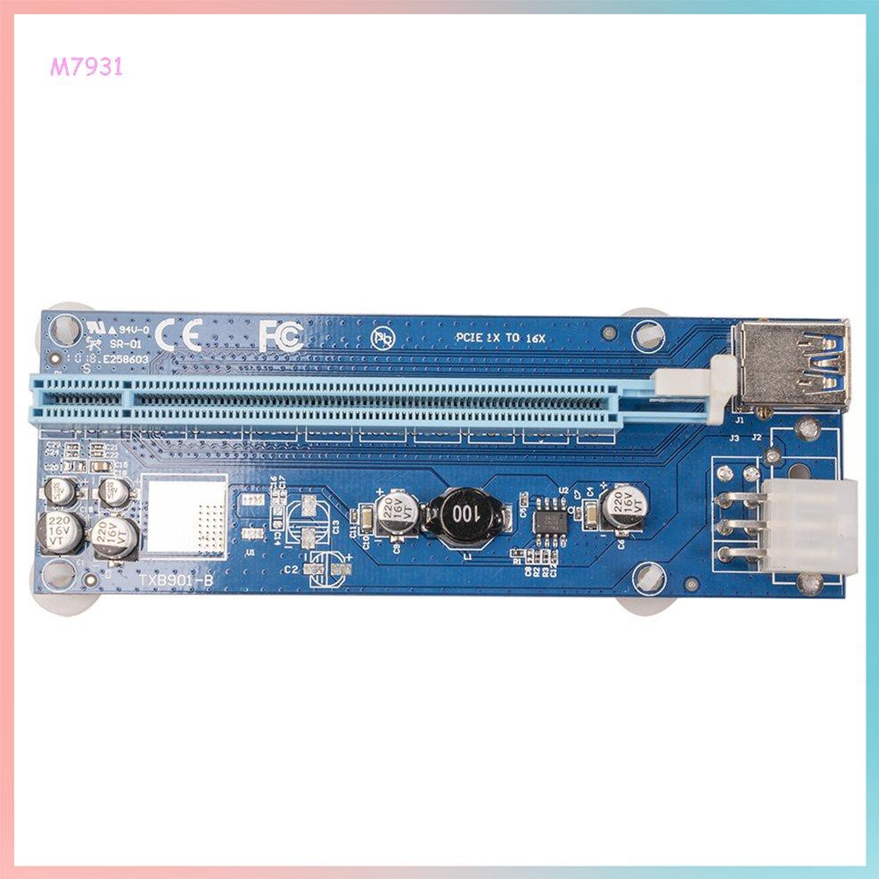 Durable Usb 3 0 Mini Pci E Pcie Pci Express 1x To 16x Extender Riser Raiser Shopee Mexico