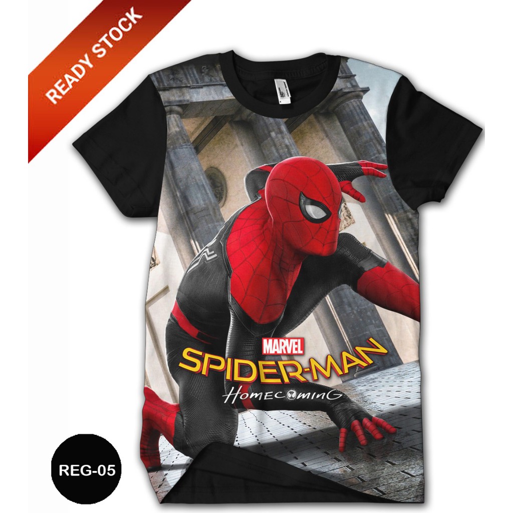 Camiseta Spiderman lejos de casa 3D superhéroe ropa para niños REG-05 |  Shopee México