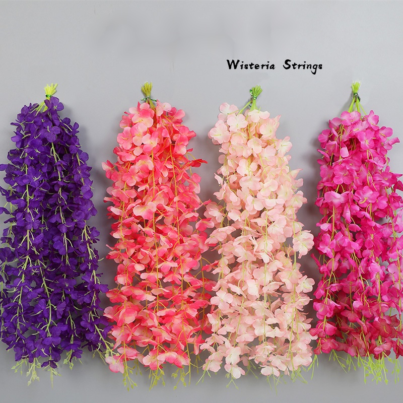 50cm Artificial Wisteria Flor Violeta Boda Fiesta Decoración De Flores  Artificiales Del Hogar Hotel Jardín | Shopee México