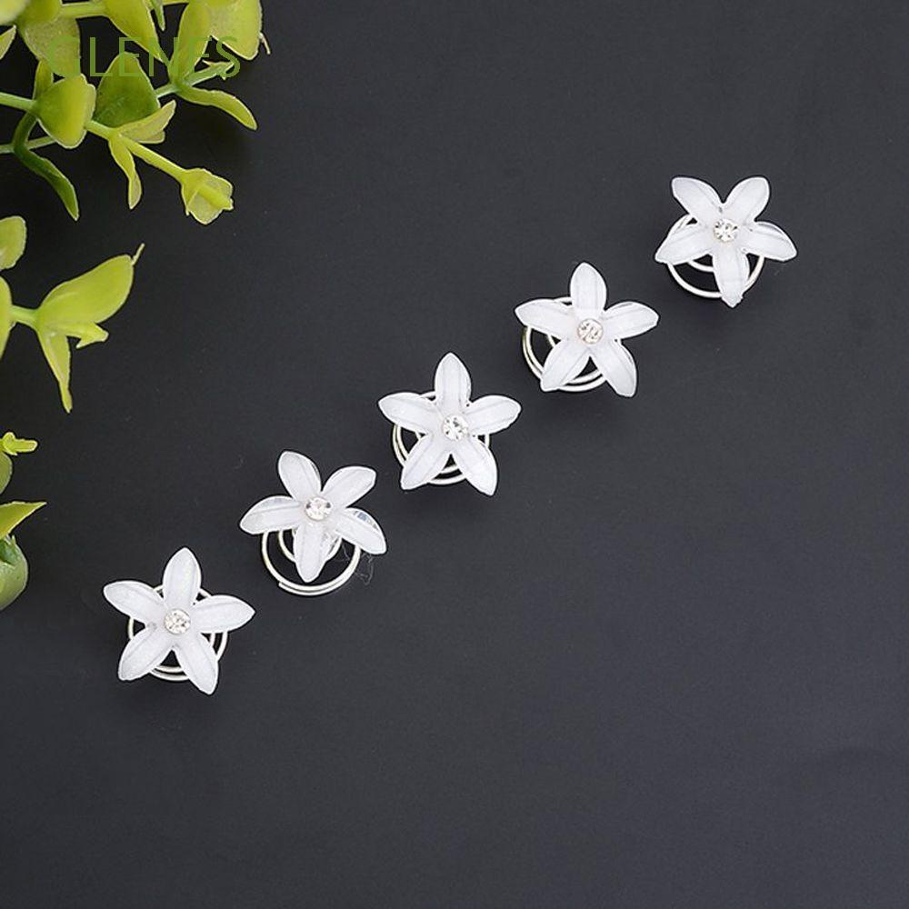 Glenes 5 Piezas Clip De Pelo Moda Joyeria Espiral Horquillas Horquillas Pelo Spin Pins Remolino Espiral Accesorios Headwear Boda Nupcial Cinco Petalos Flor Venta Caliente Hairgrips Shopee Mexico