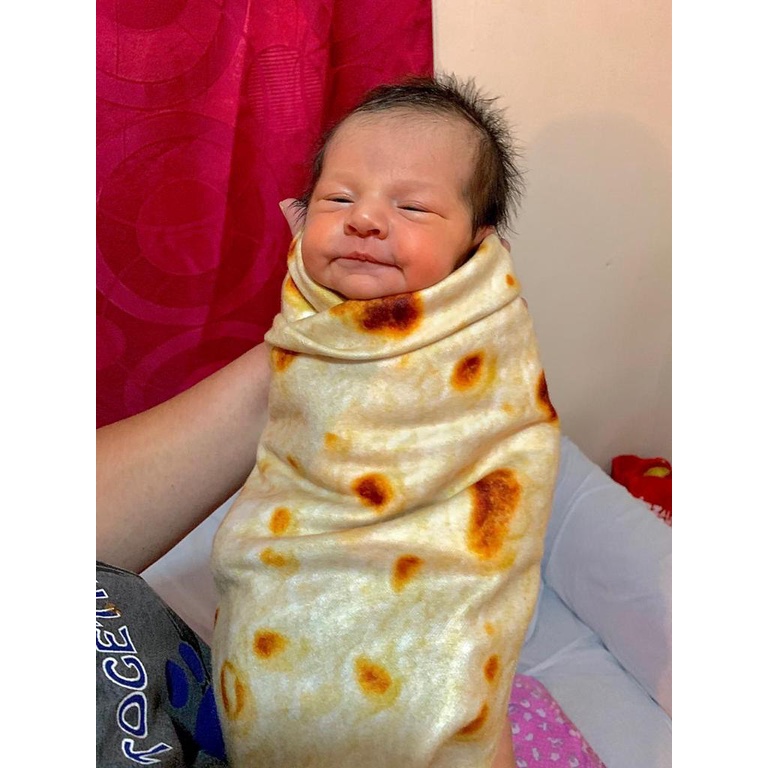 Cobija de tortilla de harina para bebe