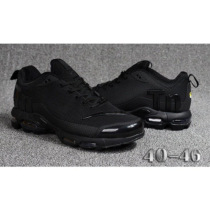 Zapatos Nike Air Max Plus Tn Drop Plastic Cushion Cómodos Deportivos Para Hombres Todo Negro 40-47 | Shopee