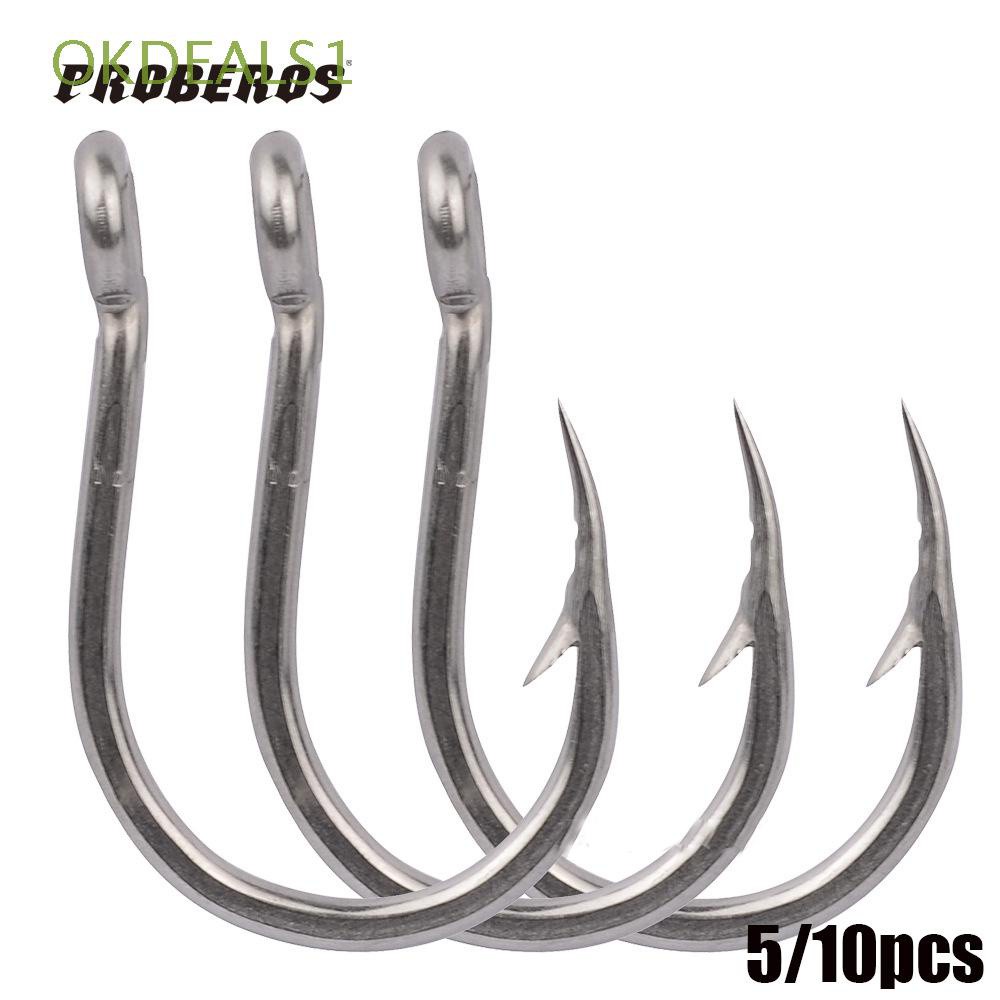 Details about / LUSHAZER Ganchos de pesca de acero carbono ganchos de acero carbono con J4Q7