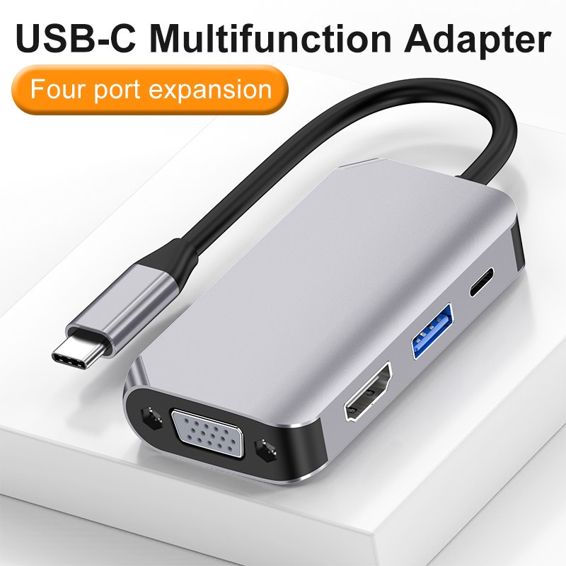 Adaptador para MacBook Pro con Thunderbolt 3 3 USB 3.0 Lector de Tarjetas SD/TF Compatible con MacBook Pro/Air 2020-2016 HDMI 4K a 60 Hz GIISSMO Hub USB C 7 en 2 