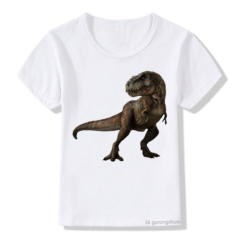 2021 Nuevo Divertido Parque Jurásico Camiseta Dinosaurio Impresión Gráfica  Niñas Niños vintage Ropa De Manga Corta | Shopee México