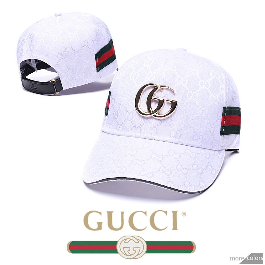 Gucci GG Moda Bordado Gorra Sombrero Ajustable Golf Pescado Béisbol Estilo Callejera | Shopee México