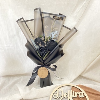 Ramo de flores artificiales/ramo de flores secas/ramo de graduación/rosa  negra individual/ramo de rosas negras/Bouquet para niños/ramo de niña |  Shopee México