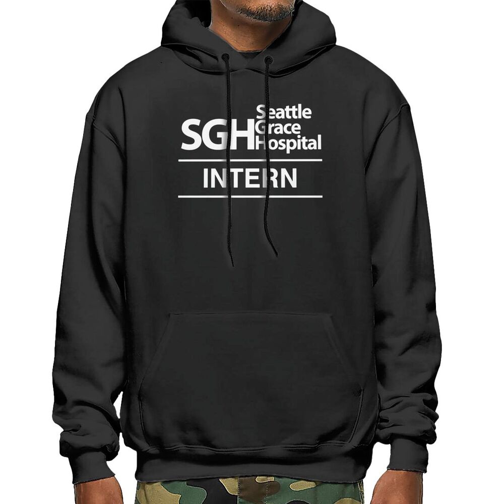 Mens Pullover Hoodie Seattle Grace Intern Hospital tv Show 