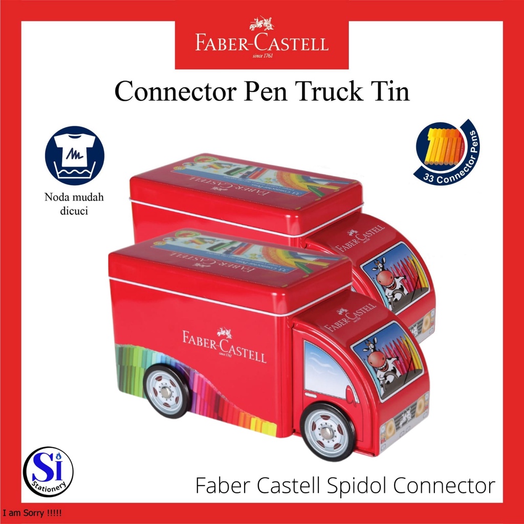33 colores camión estaño Faber Castell conector de la pluma