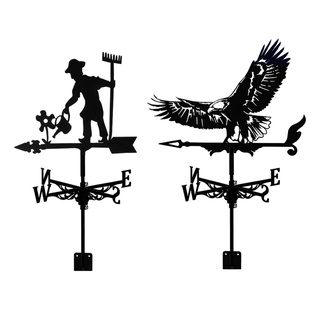 Garden Stake Weather Vane Stainless Steel Weathervane Garden Easy to Assemble 30x20 Inches Weathervane with Dragon Ornament