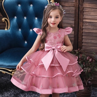 Freebily Vestido de Princesa Bautizo Cumpleaños Vestido Infantil Elegante Pétalos de Flores para Bebé Niña 3 a 24 Meses 