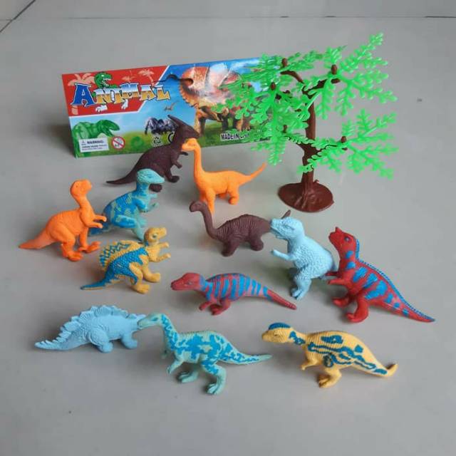 Mini juego de dinosaurios paquete de goma de dinosaurio juguetes educativos  dino Zoo | Shopee México