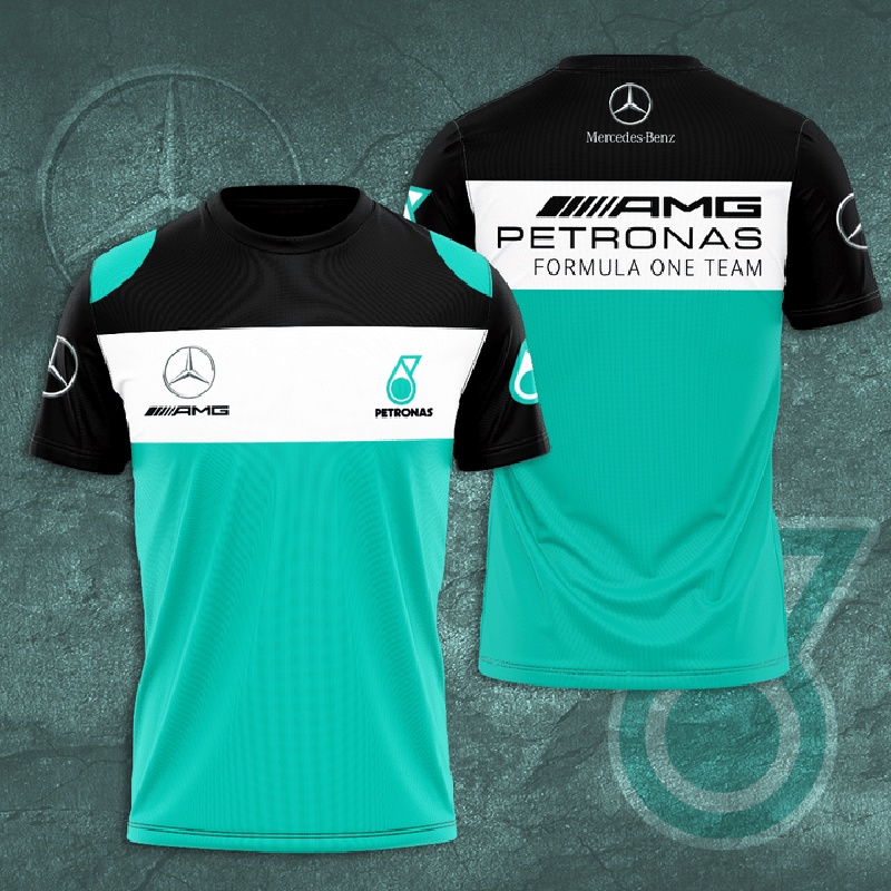 Para Benz Mercedes AMG Petronas F1 Racing Team Print 3D Hombres Mujeres  Verano Camiseta Deporte Manga Corta Ropa Camisetas | Shopee México