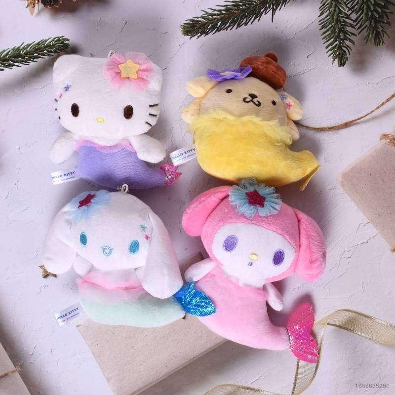 Bolsa Y Etiquetas Muñeco De Nieve Collar Regalo de Navidad Hello Kitty Minnie Mouse Ariel En Caja 