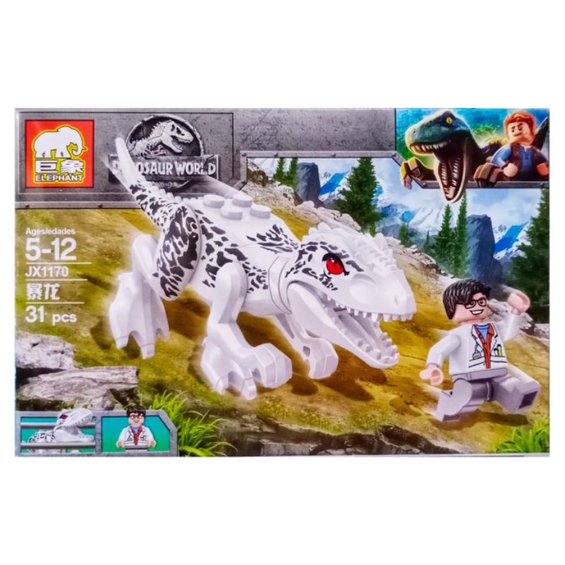 5X Mini Mundo Jurásico Dinosaurio Bebé Dinosaurio ajuste de bloque de construcción Minifigura Lego 