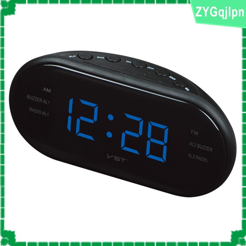 Fm Dual Alarm Clock Radio, Bedroom Radio Alarm Clock