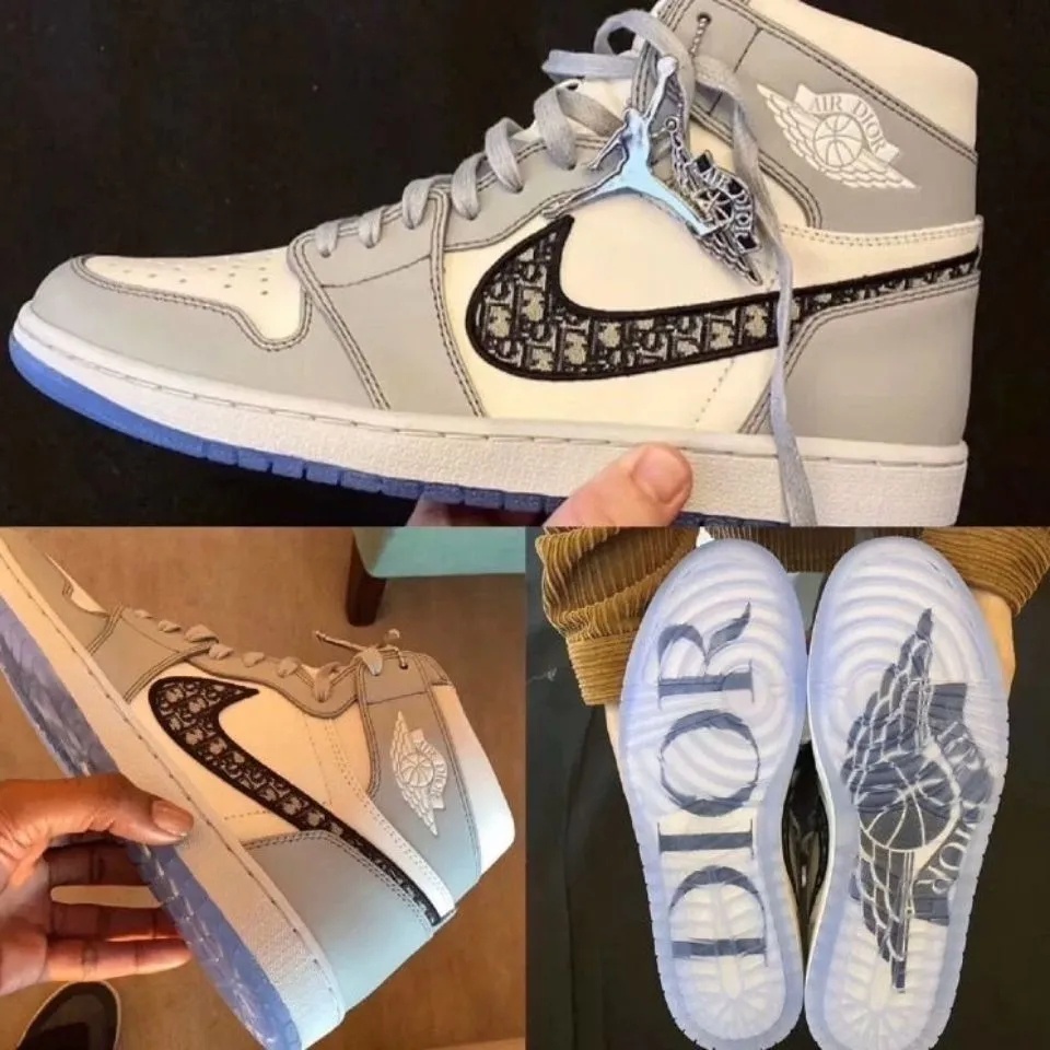 NIKE Air Jordan 1 Blanco Gris Board Zapatos De Los Y Las Mujeres Casual Para Correr | Shopee México