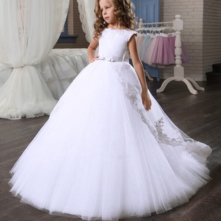 FSMKTZ 4 14 Años Niños Princesa Fiesta De Cumpleaños Graduación Dama De Honor Vestido De Verano Largo Bebé Niñas Ropa | Shopee México