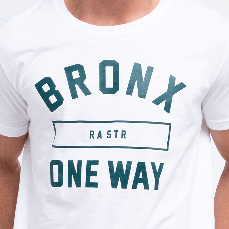 One Way White RA STREET camisa de brazo corto ropa | Shopee México