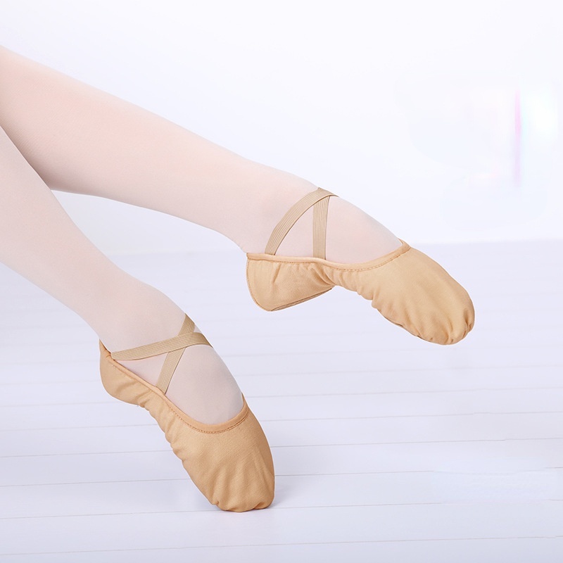 Healifty 1 par de Zapatos de Ballet de Lona Zapatillas de Ballet de Suela Completa Zapatos de Yoga para Bailar para Niños Pequeños Niñas Niñas Talla 23 