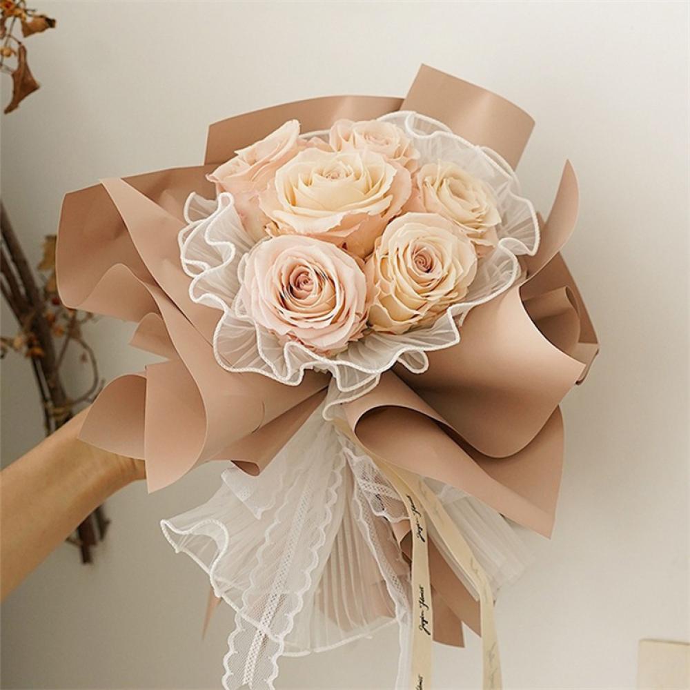 HOMEDECOR 5Y * 28CM Ola Hilo De Tejido Flor Ramo De Flores Envolver Papel  De Gasa Para Floristería Boda Fiesta De Cumpleaños Regalo Embalaje DIY  Decoración U1V7 | Shopee México