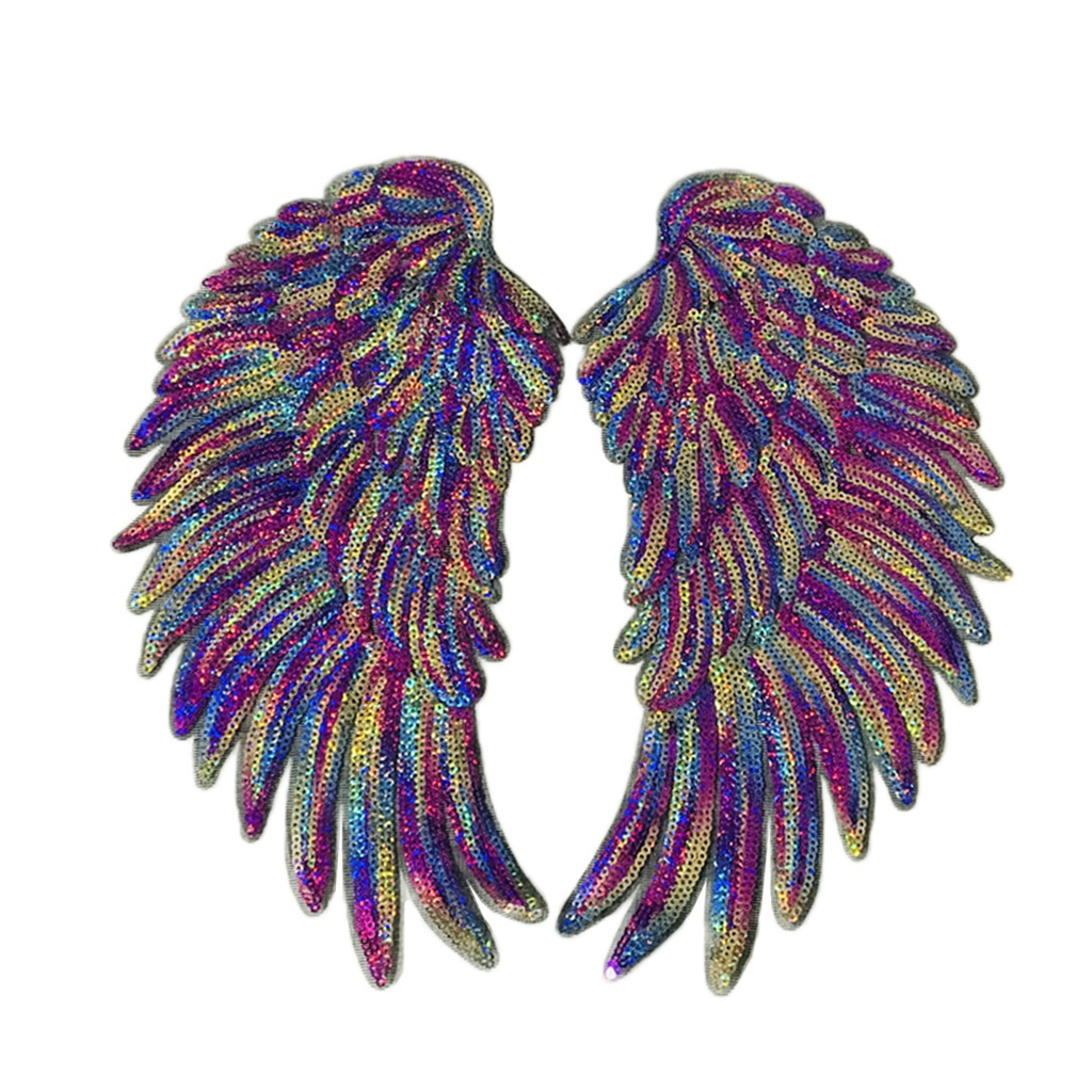 Disparates Consciente Venta ambulante 1 par de costuras en lentejuelas parche de alas de ángel para ropa ropa  decoración dorada | Shopee México