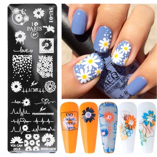 Bag12 New Nail Templates Nail Art Stamp Stencils Flowers Stamping Plates Polish Printing Manicure Letters Leaf Abstract Shopee Mexico