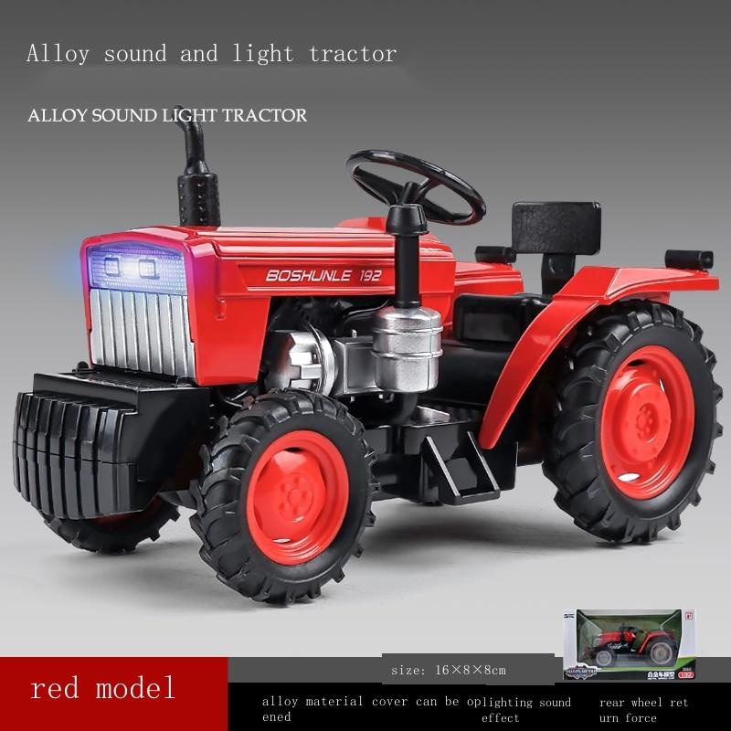 modelo de juguete para niños y niños pequeños Simulación de vehículos técnicos Glide Farm tractor de aleación 