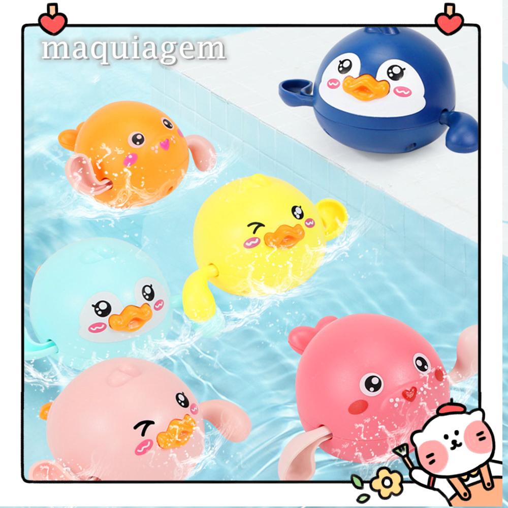 Maquiagem Animal Lindo Leon Marino Pinguino De Dibujos Animados Pato Amarillo Agua Juguete Bebe Juguetes De Bano Shopee Mexico