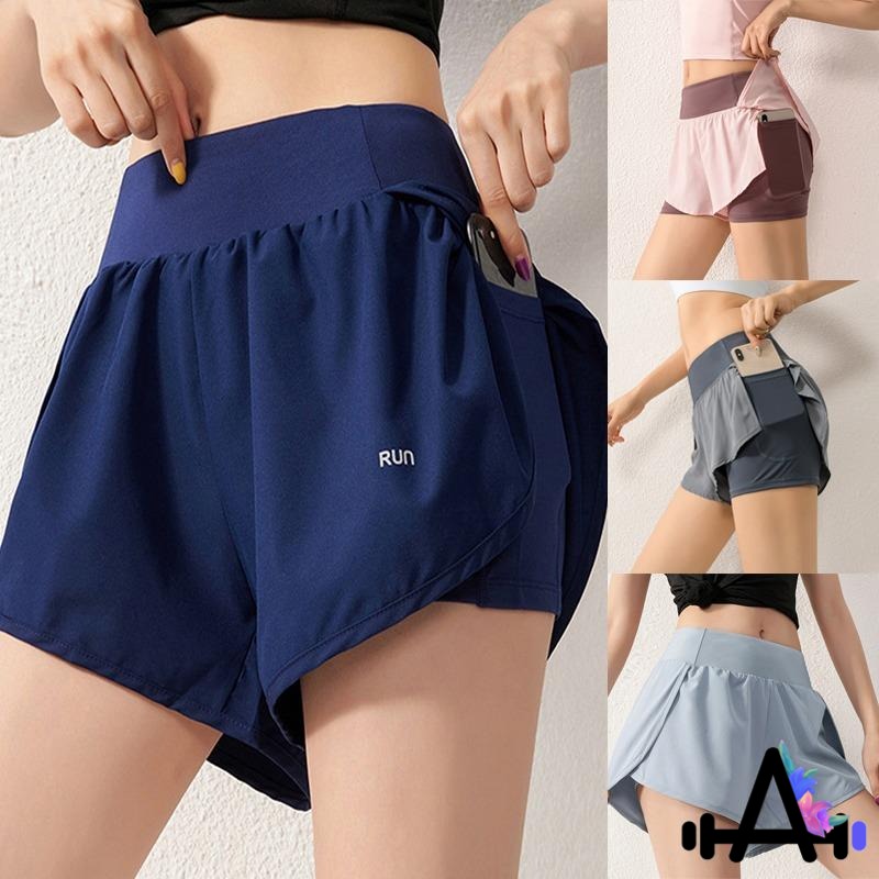 pestaña Trivial concepto pantalones cortos deportivos de bolsillo para mujer/ropa deportiva de  verano/shorts sueltos para correr/pantalones cortos de secado rápido |  Shopee México
