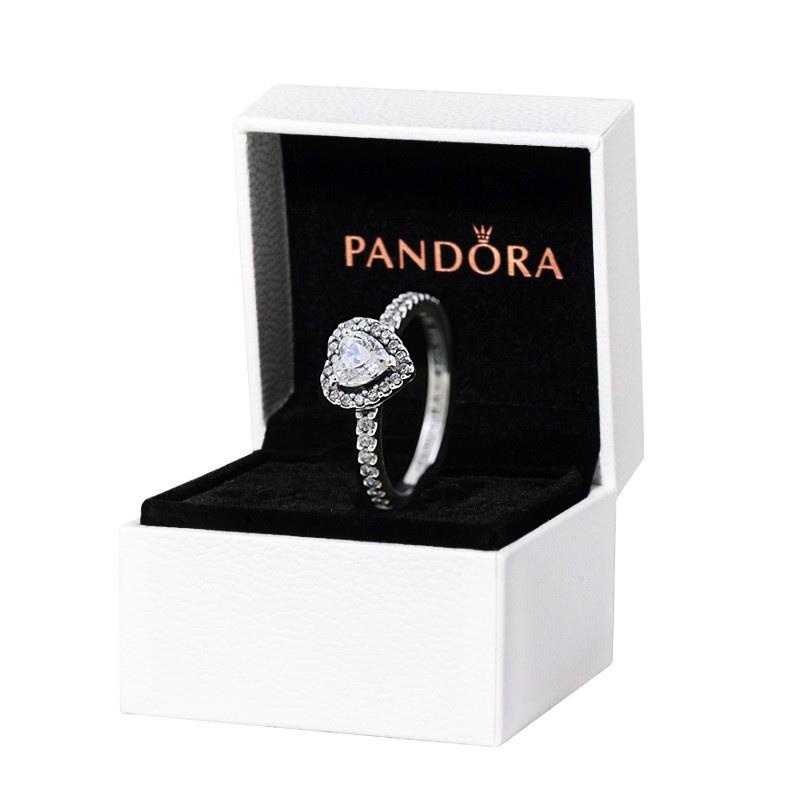 Anillo De Promesa De Boda De Pandora 925 Amor Corazón Regalo Diamante x707 | Shopee