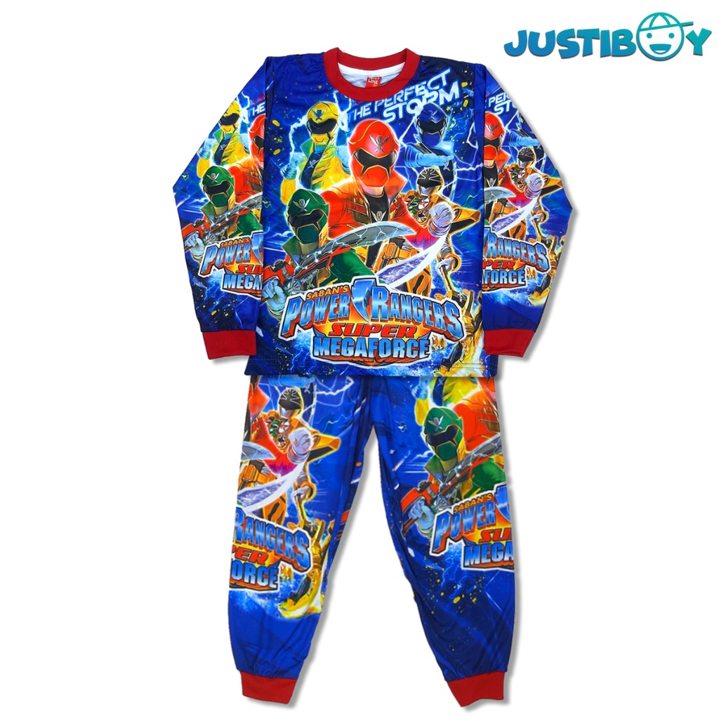 Pigiama Power Rangers Super Ninja Steel Per Bambini 3-8 Anni - Completo Manica E Gamba Lunga