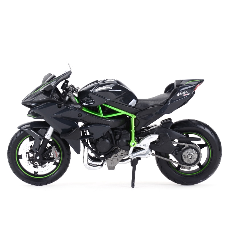 Kawasaki Ninja h2 R antracita escala 1:12 moto modelo de maisto 