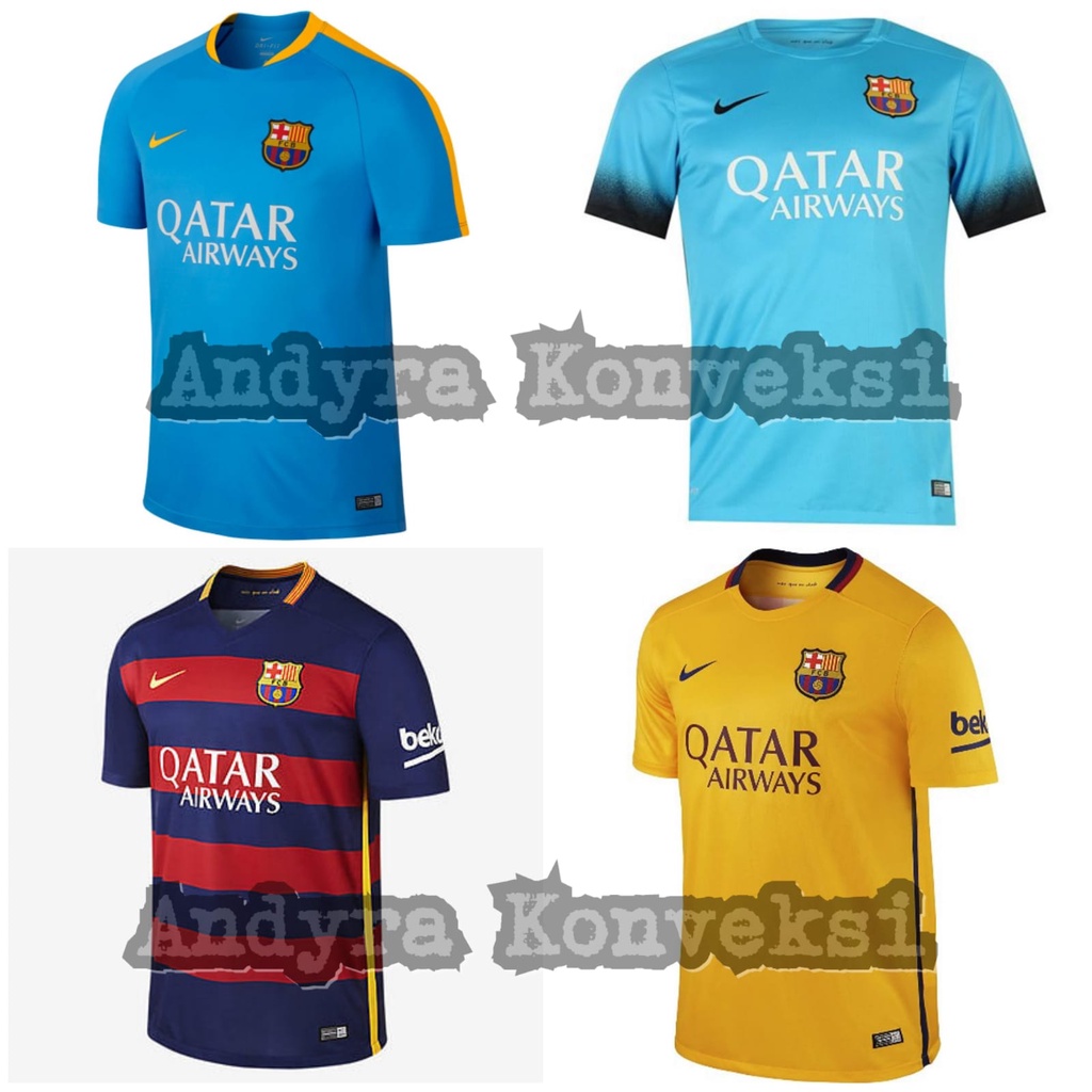 Camiseta Barcelona 2015-2016 impresión completa - juego de nombres gratis
