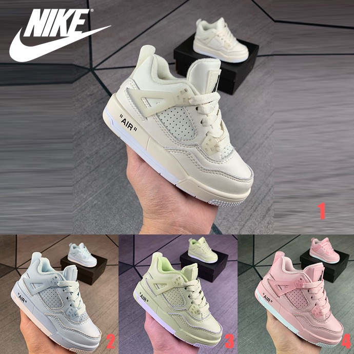 * Stock Listo * Nike Air Jordan 4 Zapatos Para Niños Deportivos