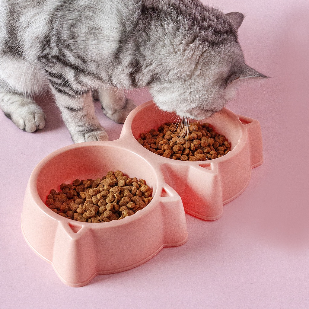 Dracol Comedero para gatos con forma de pétalo moderno y duradero con múltiples compartimentos para comida y diferentes alimentos