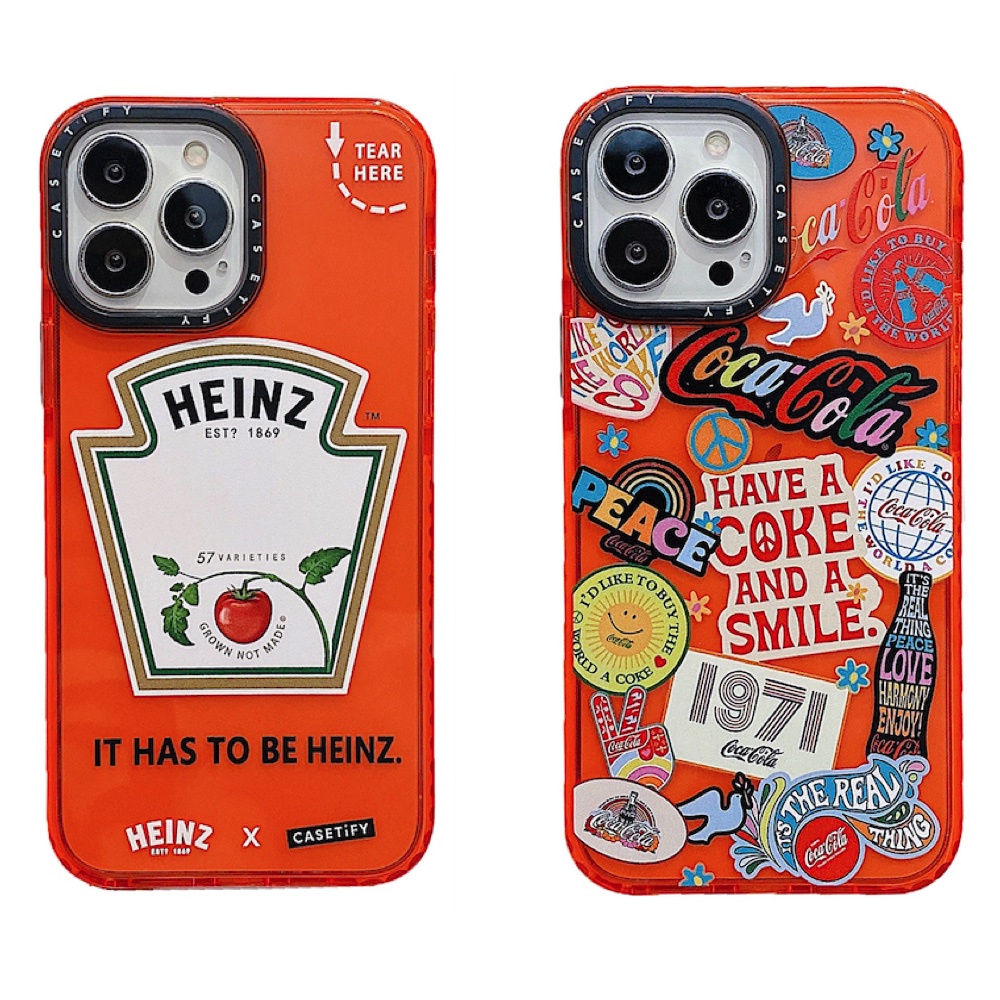 Heinz Coca Cola Casetify Funda Transparente Para iPhone 13 12 11 Pro Max Mini X XS XR 6 6s 7 8
