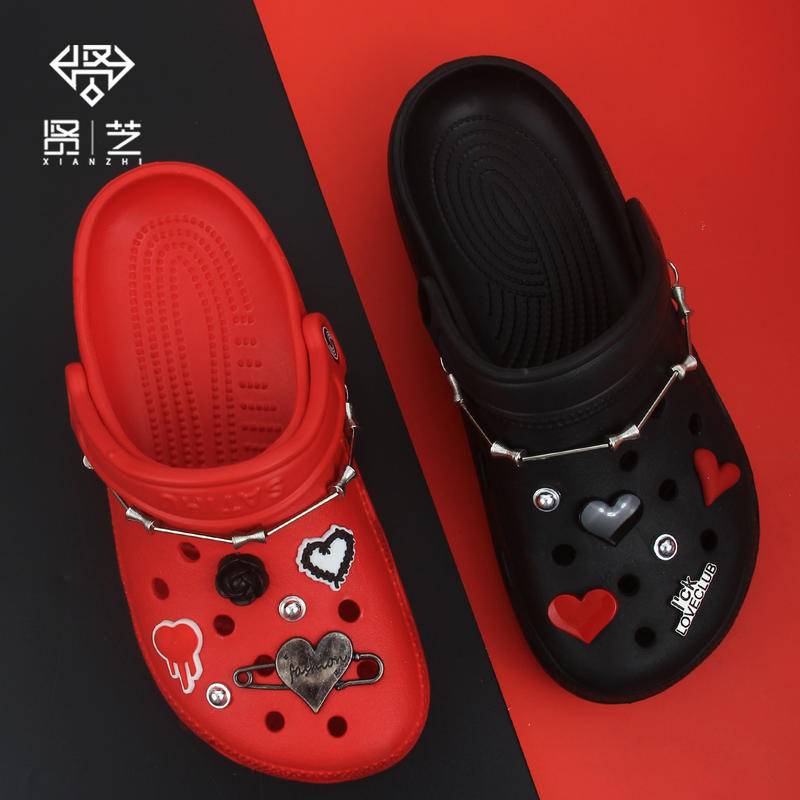 Charms Nuevo cros Metal punk Negro Rojo Traje DIY Sandalias Zapatos  Decoraciones Hebilla Botón Ajuste Pulseras Croc Encantos Jibz Accesorios  Niño Fiesta Regalo | Shopee México