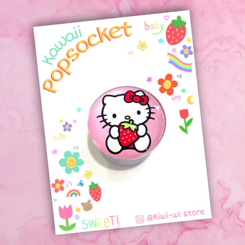 Popsocket Hello Kitty | Sostenedor de celular | Accesorios celular Sanrio Hello Kitty