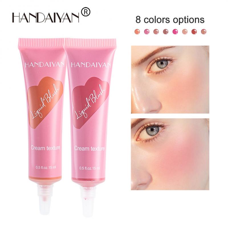 DINSP 8colors Rubor Facial Líquido y Colorete Natural Contorno Maquillaje  Aclara La Piel Cosmética TS | Shopee México