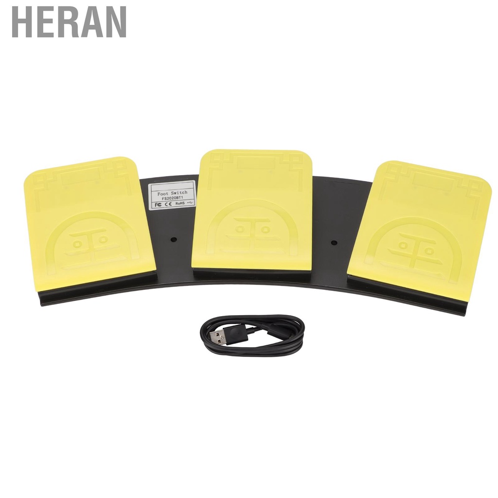 Heran USB Foot Switch Mechanical Dual Mode Connection Three Keyboard