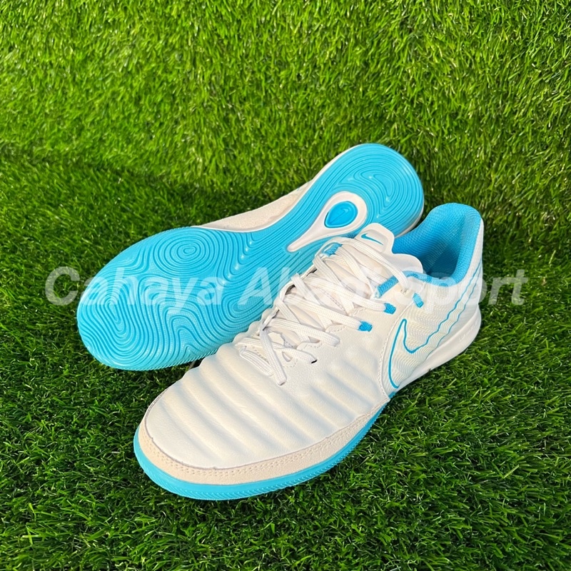 Nike TIEMPO LEGEND 7th FUTSAL zapatos blanco azul IC
