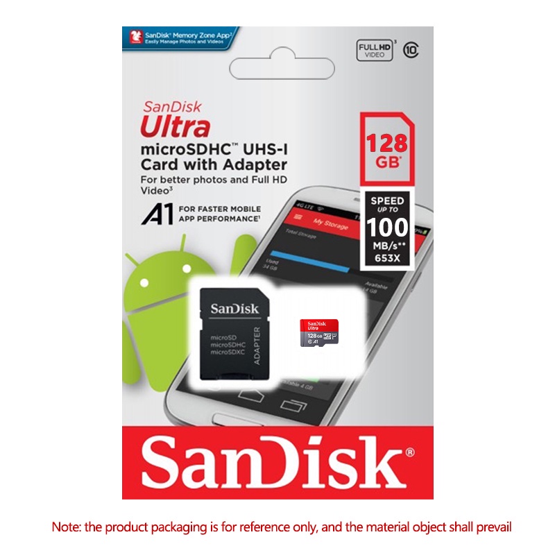 Sandisk Ultra A1 64GB MicroSDXC MicroSD UHS-I tarjeta de memoria Full HD para Dashcam 
