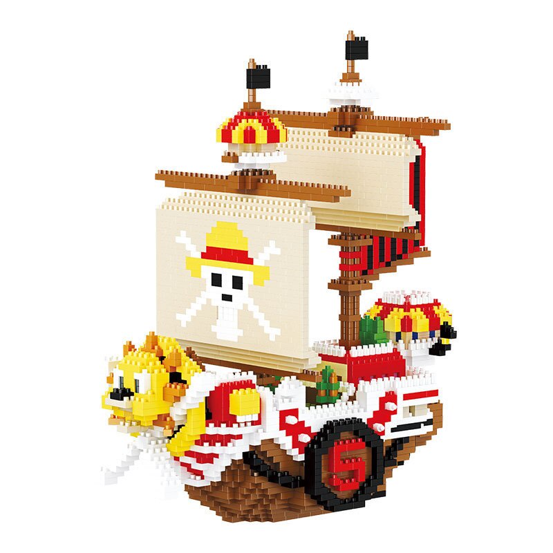 Barco One Piece 3D tipo Lego