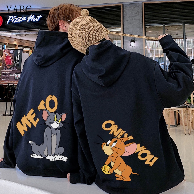 Sudadera Con Capucha Tom and Jerry cat Para Parejas , Ropa De Manga Larga  casual , Unisex , Impresión Kawaii De Dibujos Animados , Harajuku 0820 |  Shopee México