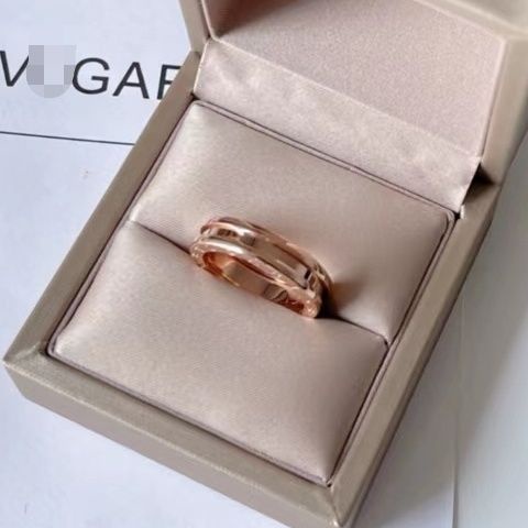 Anillo De BVLGARI Versión Estrecha Sin Diamantes De Imitación Rosa Plata  Regalo b918 | Shopee México